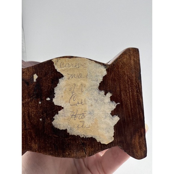 Vintage Collectible Decorative African Hand Carved Wooden Sculpture -‎ Lot of 2 - Picture 15 of 16